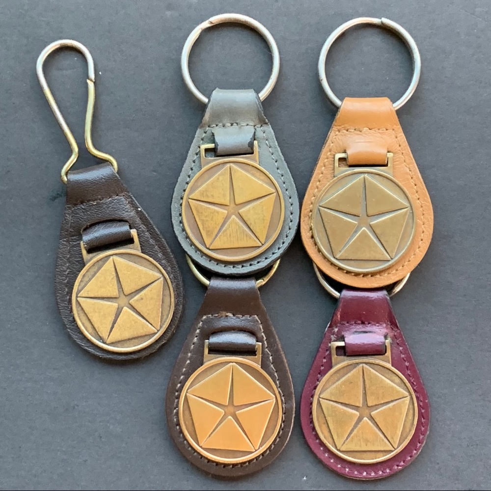 CHRYSLER🎄Vintage Brass Keychain🎄Ornament